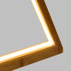 Abete in legno naturale, 145 cm, led bianco caldo, uso interno