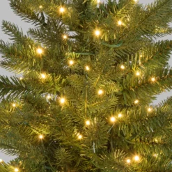 Albero Alpino con base Juta in finto pino, 90 cm, 180 miniled integrati bianco caldo