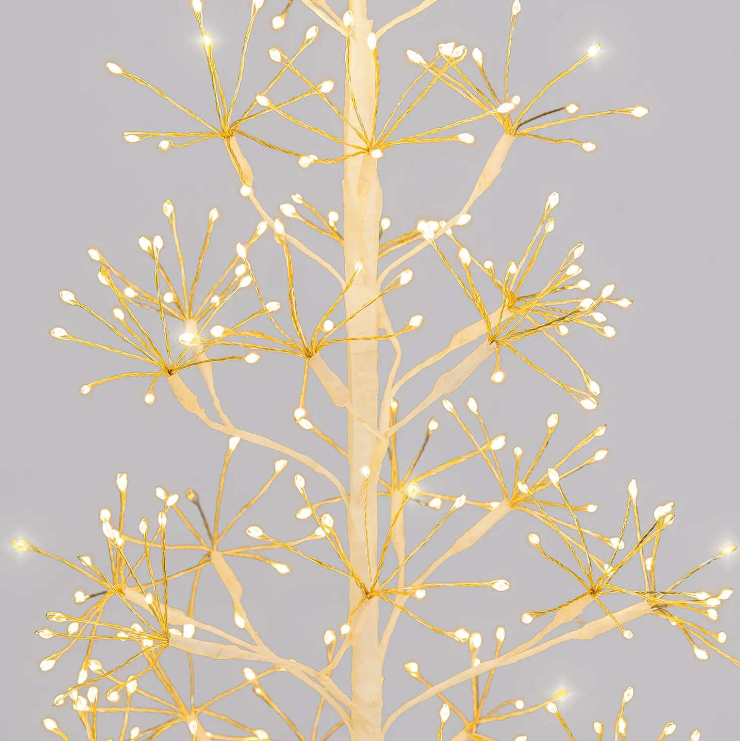 Albero Bianco RICCO h 0,60 m, 250 microled bianco caldo, uso interno