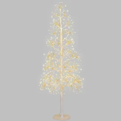 Albero Bianco RICCO h 0,90 m, 540 microled bianco caldo, uso interno
