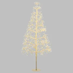 Albero Bianco RICCO, h 1,5 m, 1500 microled bianco caldo, uso interno