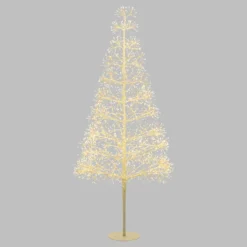 Albero Bianco RICCO, h 1,8 m, 2100 microled bianco caldo, uso interno