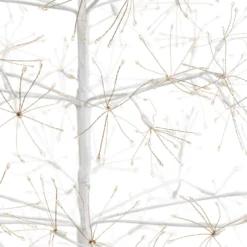 Albero Bianco RICCO, h 2,1 m, 3000 microled bianco caldo, uso interno
