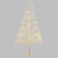 Albero Bianco RICCO, h 1,2 m, 1000 microled bianco caldo, uso interno