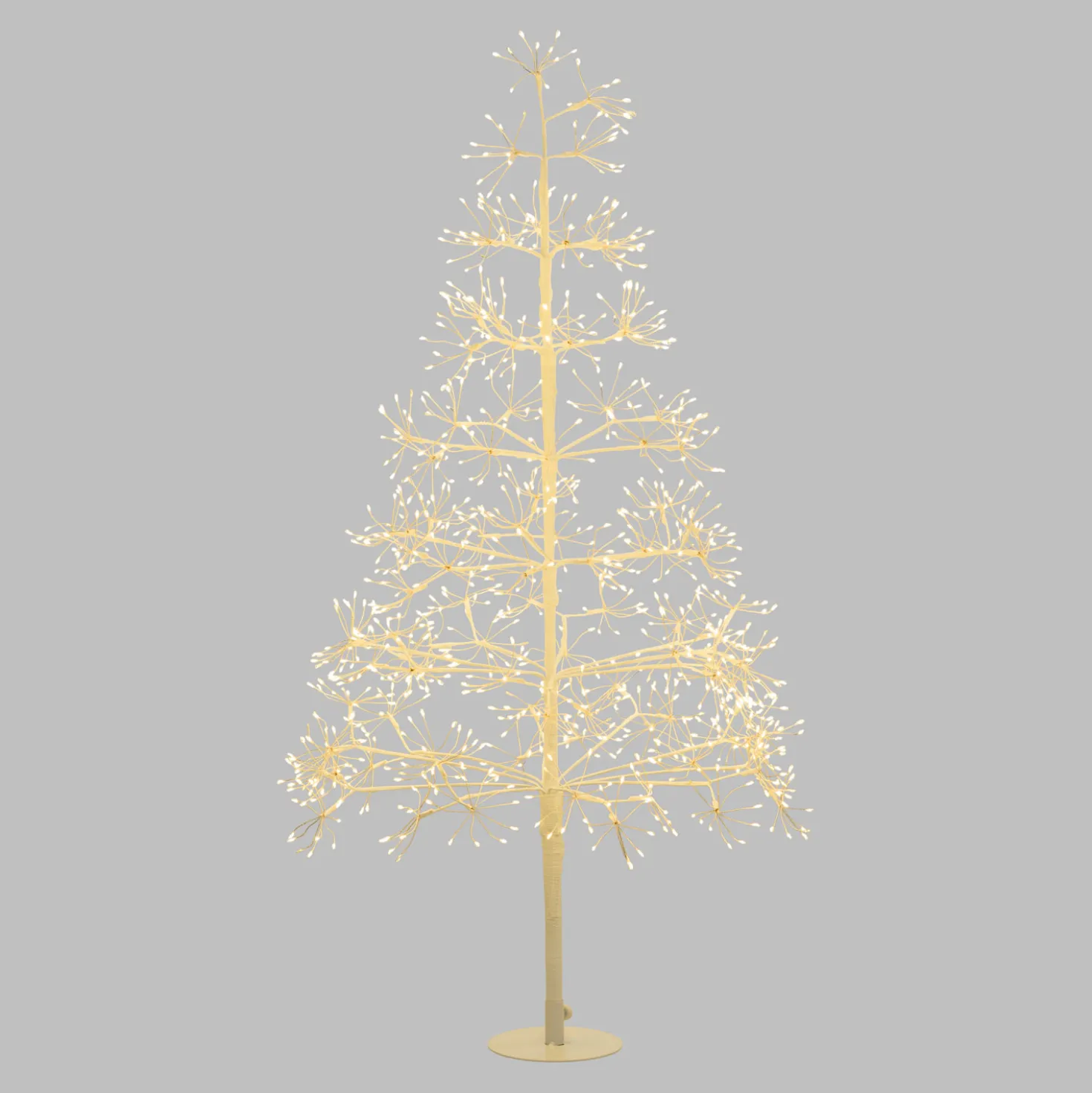 Albero Bianco RICCO, h 1,2 m, 1000 microled bianco caldo, uso interno