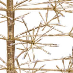 Albero Conico Champagne, h 1,8 m, 980 led bianco caldo