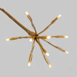 Albero Conico Champagne, h 2,1 m, 1290 led bianco caldo