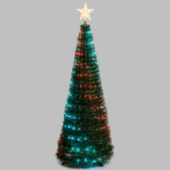 Albero conico ripiegabile h. 150 cm, Gocce di Luce RGB