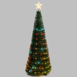 Albero conico ripiegabile h. 150 cm, Gocce di Luce RGB