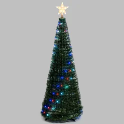 Albero conico ripiegabile h. 150 cm, Gocce di Luce RGB