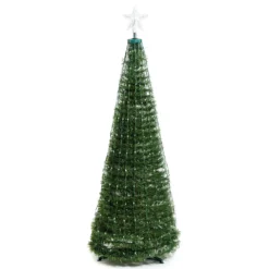 Albero conico ripiegabile h. 150 cm, Gocce di Luce RGB