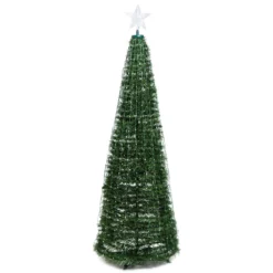 Albero conico ripiegabile h. 210 cm, Gocce di Luce led RGB