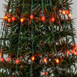 Albero conico ripiegabile h. 210 cm, Gocce di Luce led RGB