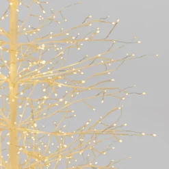 Albero Conico Tiglio bianco h 2,3 m, 2432 microled bianco caldo, uso interno
