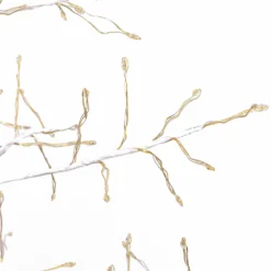 Albero Conico Tiglio bianco h 1,5 m, 1120 microled bianco caldo, uso interno