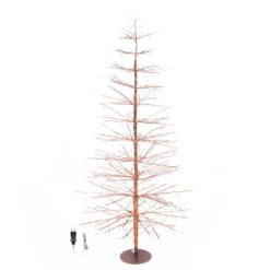 Albero Conico Tiglio oro rosa h 1,5 m, 1120 microled bianco caldo, uso interno