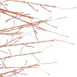 Albero Conico Tiglio oro rosa h 2,1 m, 1856 microled bianco caldo, uso interno
