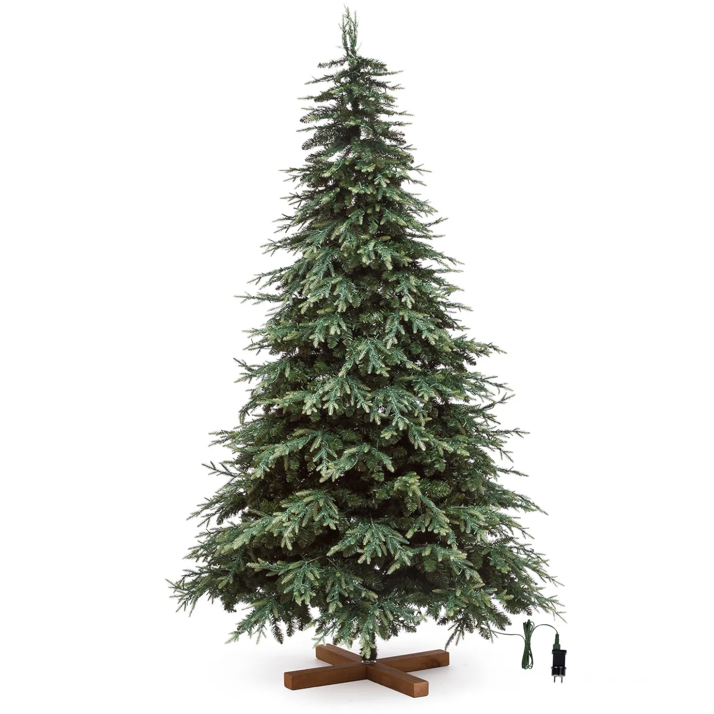 Albero Deluxe in finto pino 255 cm, 5150 miniled integrati bianco caldo