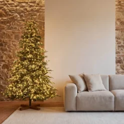 Albero Deluxe in finto pino 195 cm, 2950 miniled integrati bianco caldo