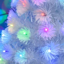 Albero di Natale con fibre ottiche multicolor, 100 cm, 95 led RGB
