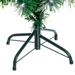 Albero fibre ottiche 130 cm, led bianco caldo e RGB