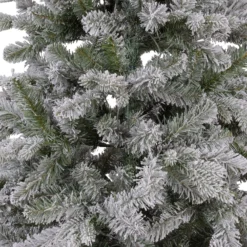 Albero Innevato in finto pino 180 cm, 360 led integrati bianco caldo