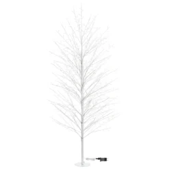 Albero luminoso Tiglio bianco 2 m, 1120 microled bianco caldo, uso interno