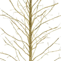 Albero luminoso Tiglio champagne 0,6 m, 160 microled bianco caldo et bianc freddo, uso interno