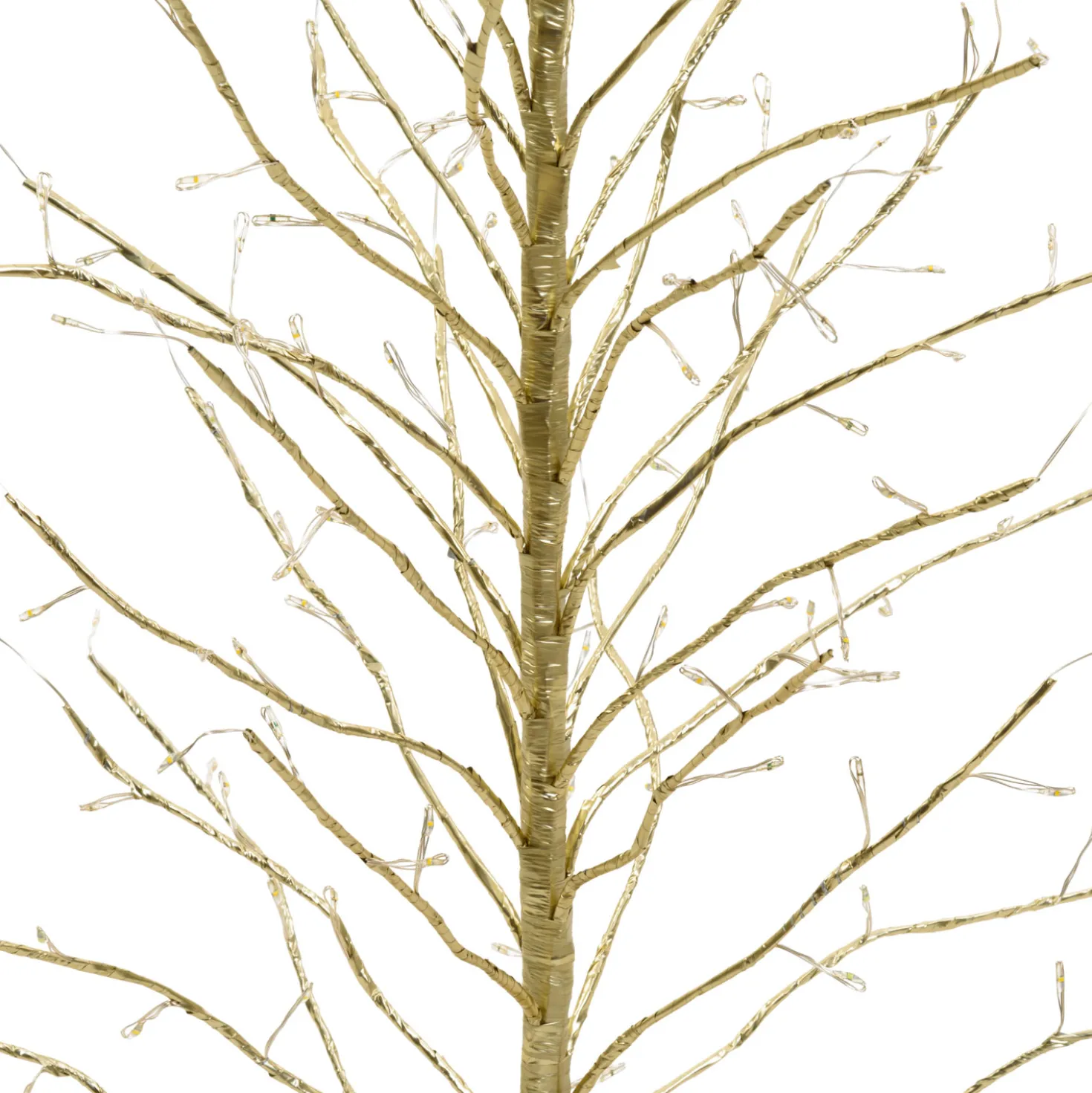 Albero luminoso Tiglio champagne 0,6 m, 160 microled bianco caldo et bianc freddo, uso interno