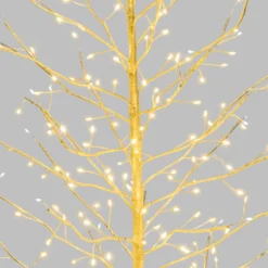Albero luminoso Tiglio champagne 1,2 m, 330 microled bianco caldo e bianco freddo, uso interno