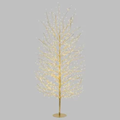 Albero luminoso Tiglio champagne 2 m, 1120 microled bianco caldo e bianco freddo, uso interno