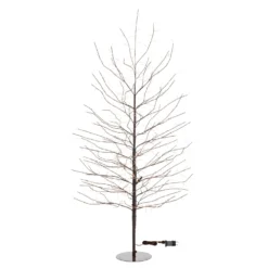 Albero luminoso Tiglio marrone 1,7 m, 784 microled bianco caldo, uso interno