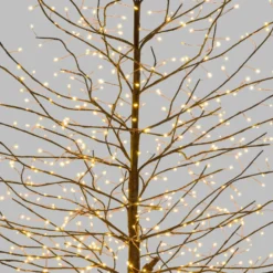 Albero luminoso Tiglio marrone 1,7 m, 784 microled bianco caldo, uso interno