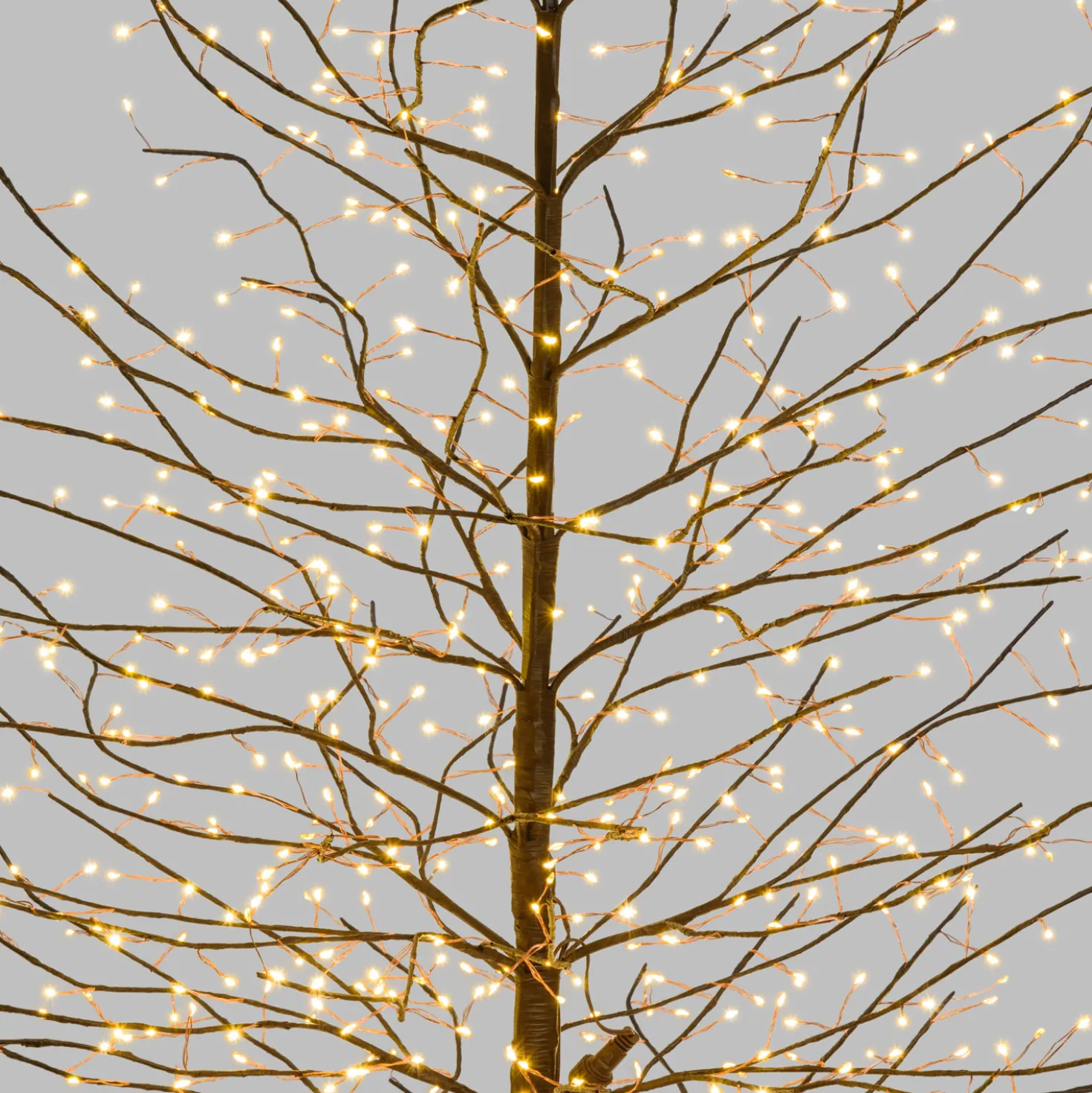 Albero luminoso Tiglio marrone 1,7 m, 784 microled bianco caldo, uso interno