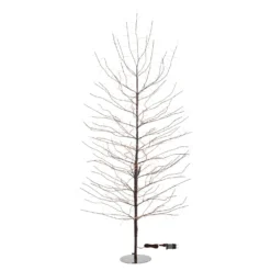 Albero luminoso Tiglio marrone 2 m, 1120 microled bianco caldo, uso interno