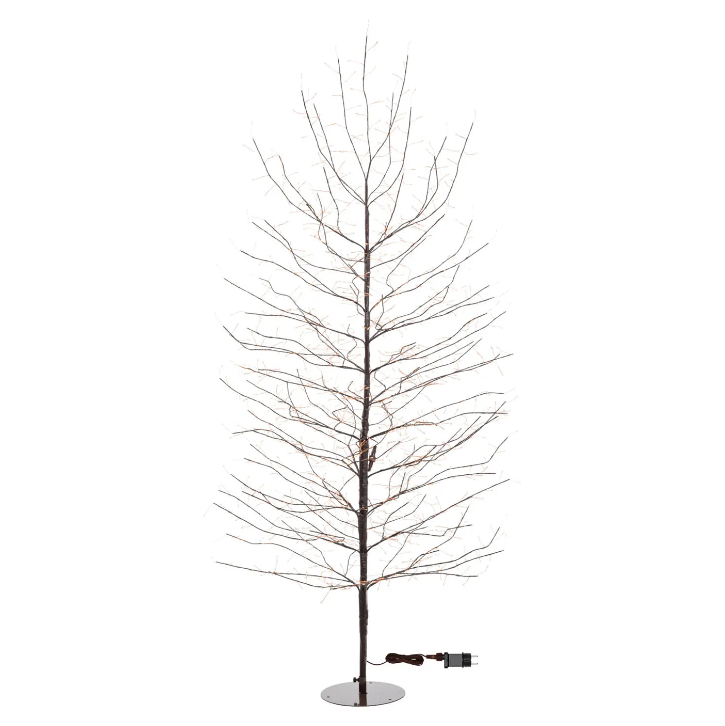 Albero luminoso Tiglio marrone 2 m, 1120 microled bianco caldo, uso interno