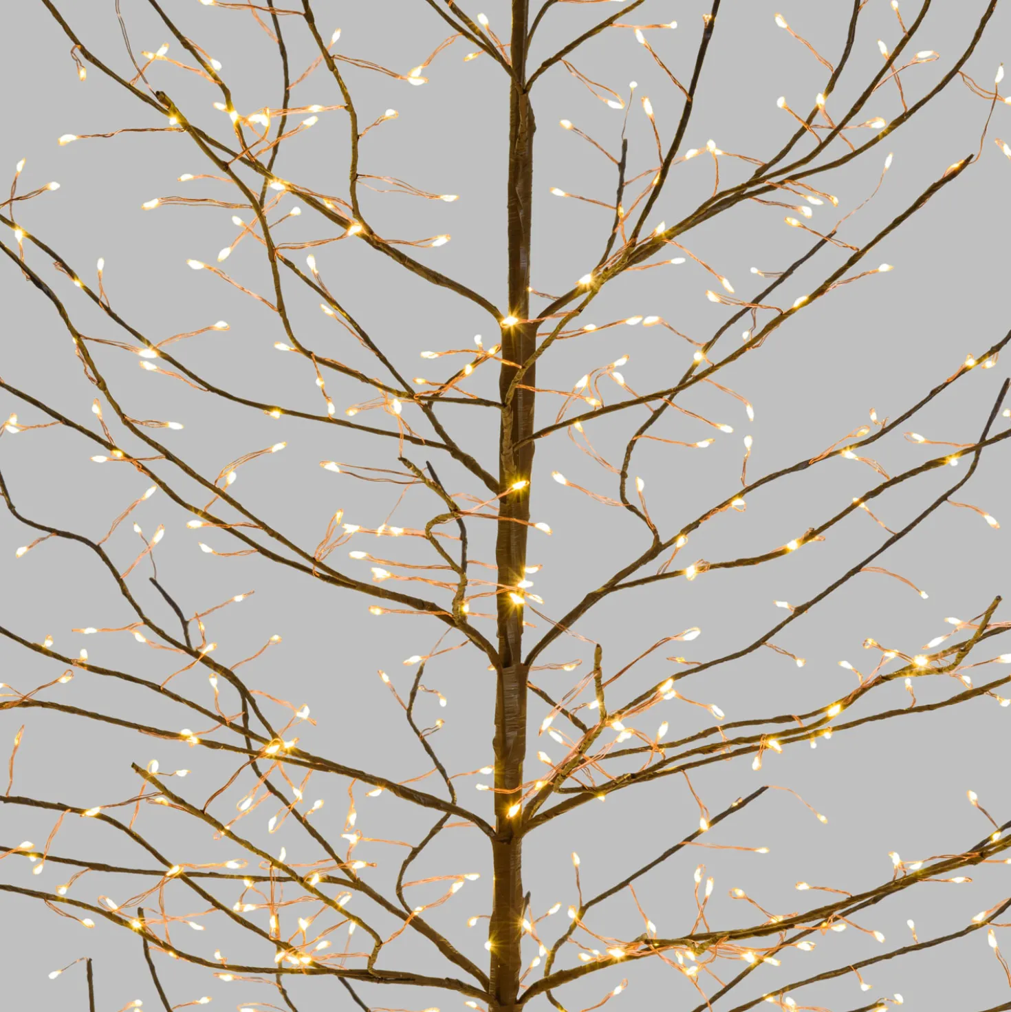 Albero luminoso Tiglio marrone 2 m, 1120 microled bianco caldo, uso interno