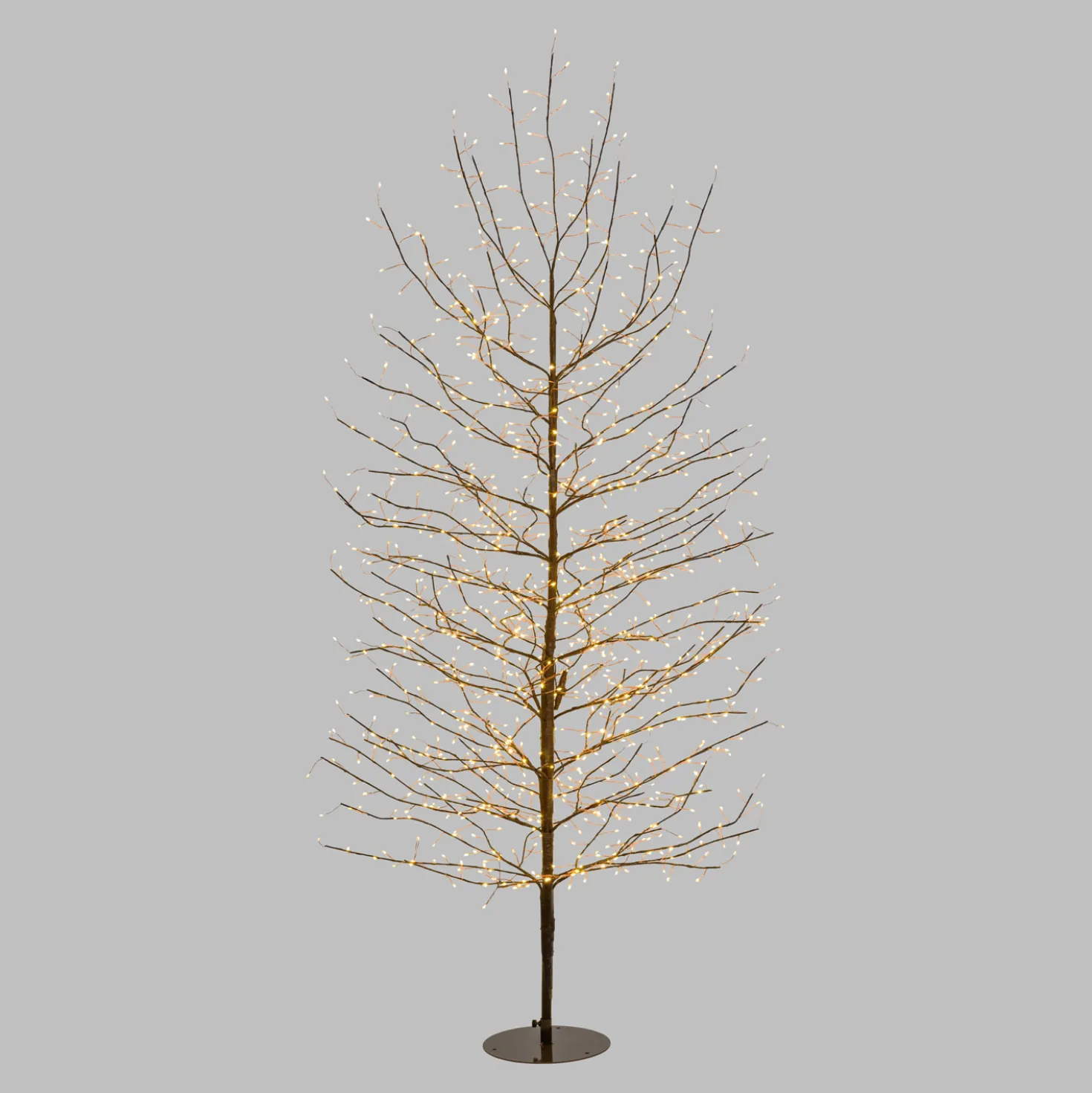 Albero luminoso Tiglio marrone 2 m, 1120 microled bianco caldo, uso interno