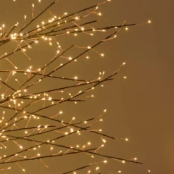Albero luminoso Tiglio marrone 2,3 m, 1560 microled bianco caldo, uso interno