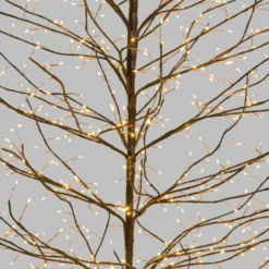 Albero luminoso Tiglio marrone 2,3 m, 1560 microled bianco caldo, uso interno