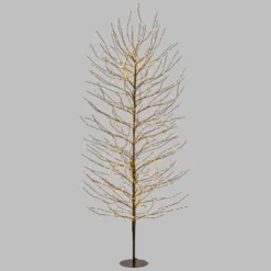 Albero luminoso Tiglio marrone 2,3 m, 1560 microled bianco caldo, uso interno
