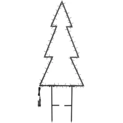 Albero multiuso da giardino, h. 105 cm, led bianco caldo