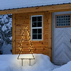 Albero multiuso da giardino, h. 105 cm, led bianco caldo