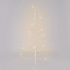 Albero Ramo di Tiglio bianco 2D h 1,5 m, 186 microled, bianco caldo, uso interno