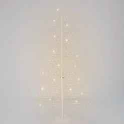 Albero Ramo di Tiglio bianco 2D h 1,8 m, 276 microled, bianco caldo, uso interno