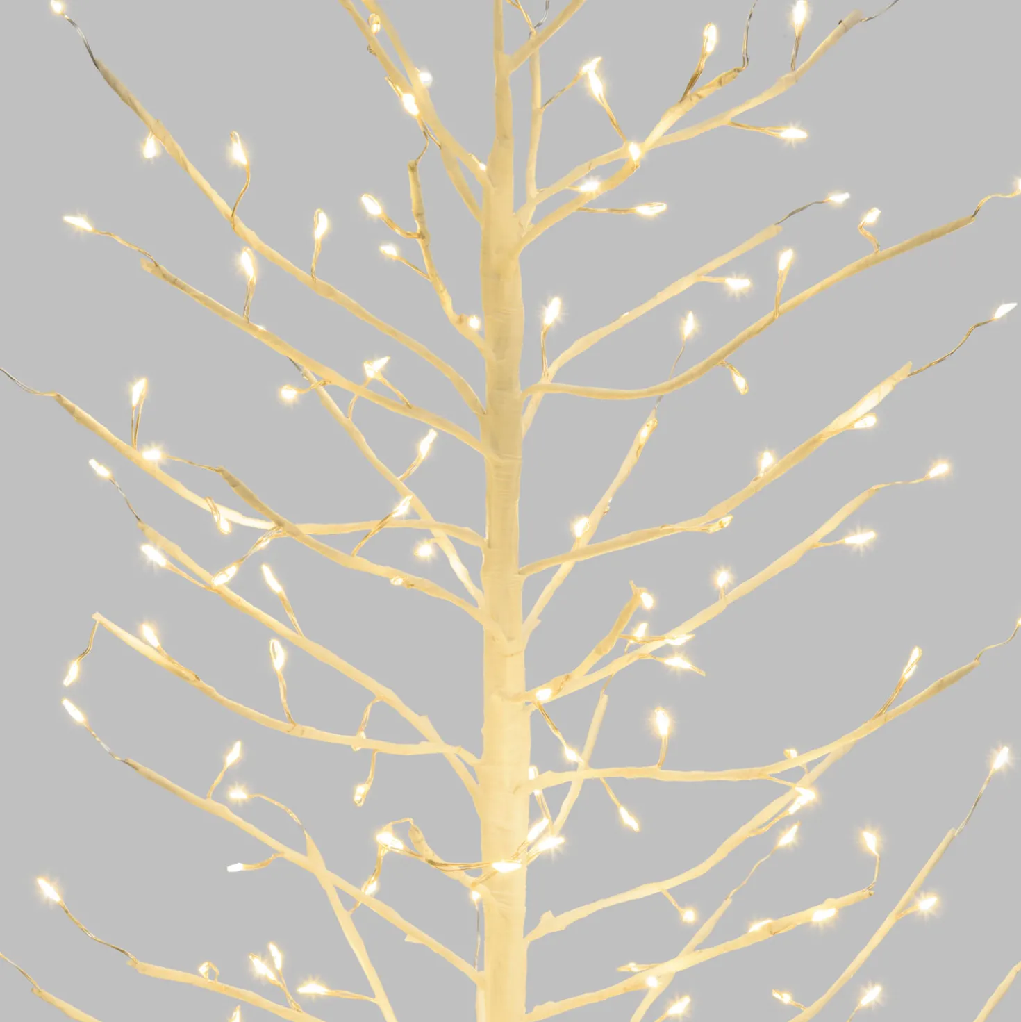 Albero Ramo di Tiglio bianco h 0,6 m, 160 microled bianco caldo, uso interno