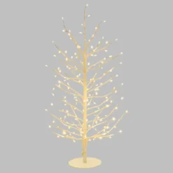 Albero Ramo di Tiglio bianco h 0,6 m, 160 microled bianco caldo, uso interno