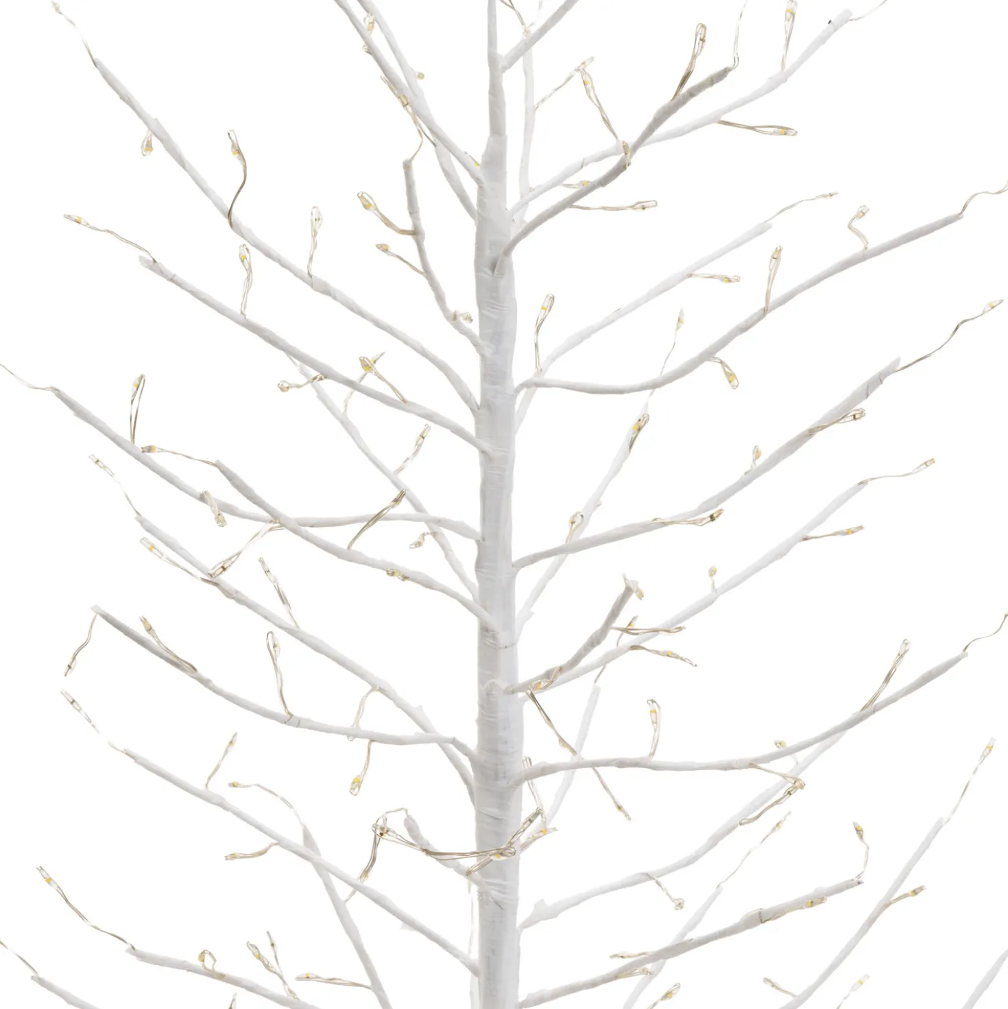 Albero Ramo di Tiglio bianco h 0,6 m, 160 microled bianco caldo, uso interno
