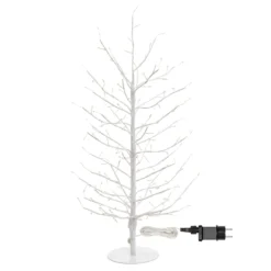 Albero Ramo di Tiglio bianco h 0,6 m, 160 microled bianco caldo, uso interno