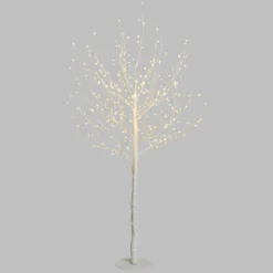 Albero Ramo luminoso Leccio bianco 1,2 m, 336 microled bianco caldo, uso interno